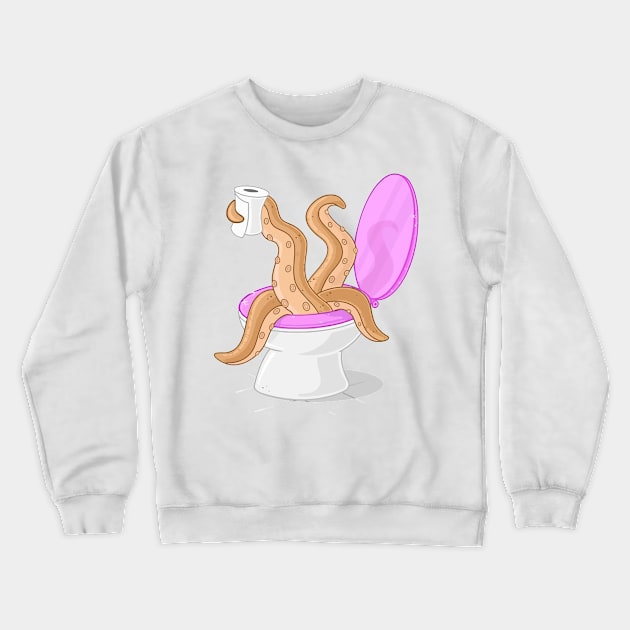 Toilet Monster Crewneck Sweatshirt by pepesri